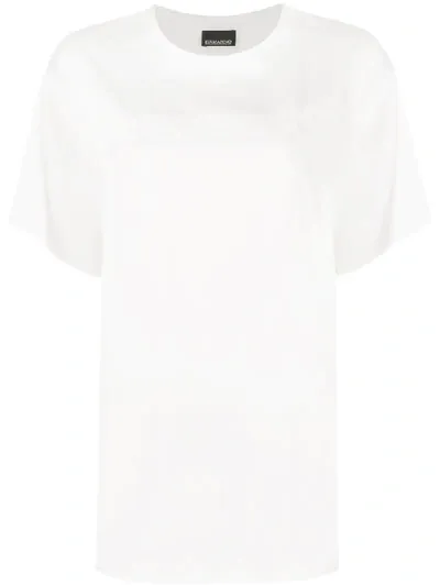 Ermanno Ermanno Embroidered Logo T-shirt In White