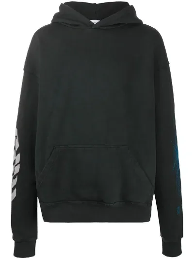 Rhude Kapuzenpullover Mit Grafischem Print In Black