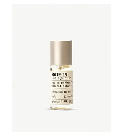 Le Labo Baie 19 Eau De Parfum 15ml In Colorless