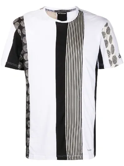 Daniele Alessandrini Mixed-print Cotton T-shirt In White