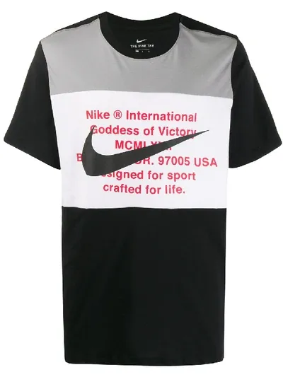 Nike T-shirt Mit Logo-print In Black