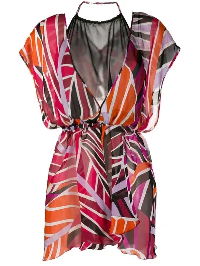 Emilio Pucci Sal-printed Short Dress In Pink