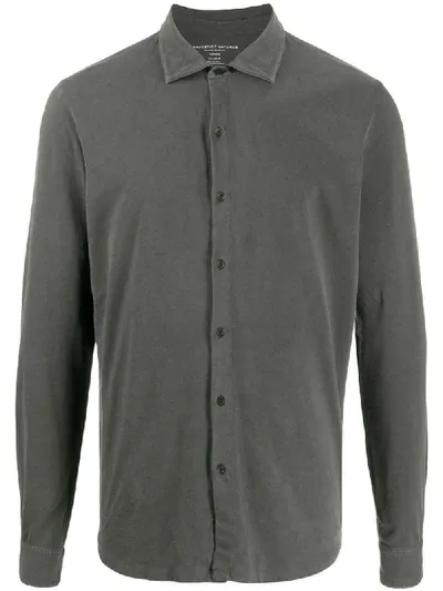 Majestic Spread Collar Shirt In Green