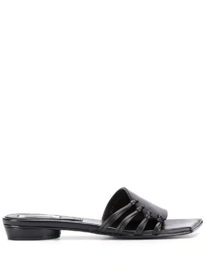 Reike Nen Side Straps Mules In Black