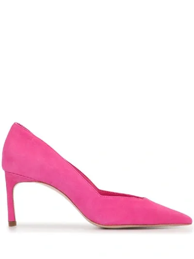 Schutz Pointed Toe 70mm Heeled Pumps In Pink