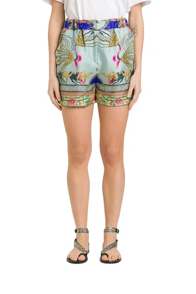 Etro Camel Print Shorts In Fantasia