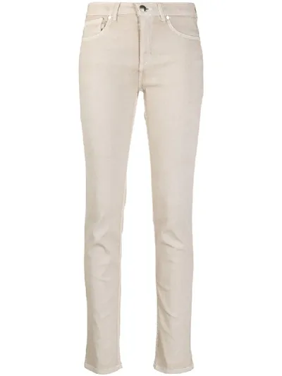 D-exterior Slim Fit Trousers In Neutrals