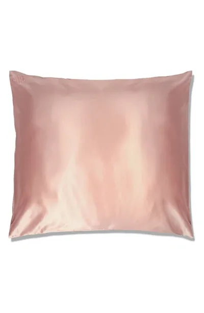 Slip Queen/standard Pure Silk Pillowcase In Pink