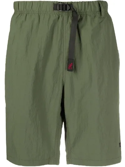 Gramicci High-waisted Track Shorts In Green