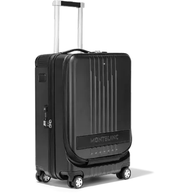 Montblanc #my4810 Cabin Trolley With Front Pocket In Black