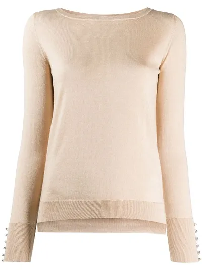 Snobby Sheep Pullover Mit Swarovski-kristallen In Neutrals