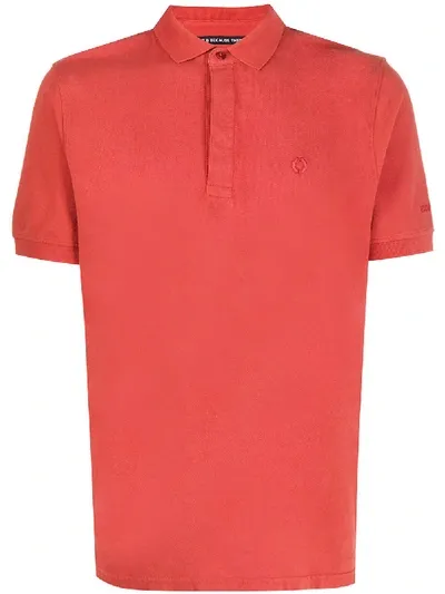 Ecoalf Poloshirt Mit Logo-stickerei In Red