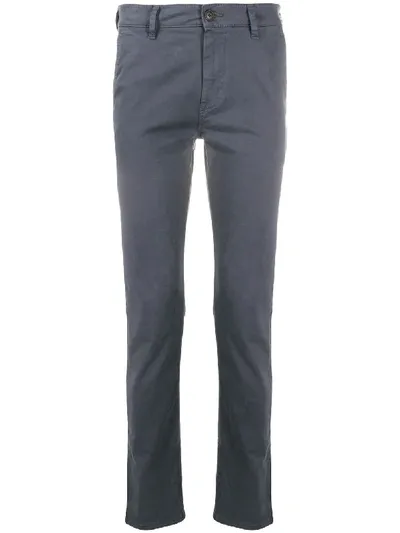 Hugo Boss Slim-fit Chinos In Blue