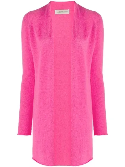 Lamberto Losani Open-front Cardi-coat In Pink