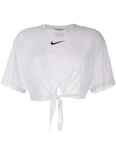 Nike Knot Detail T-shirt In White