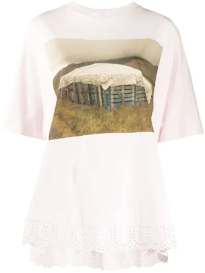 Simone Rocha Photo Print T-shirt In Pink