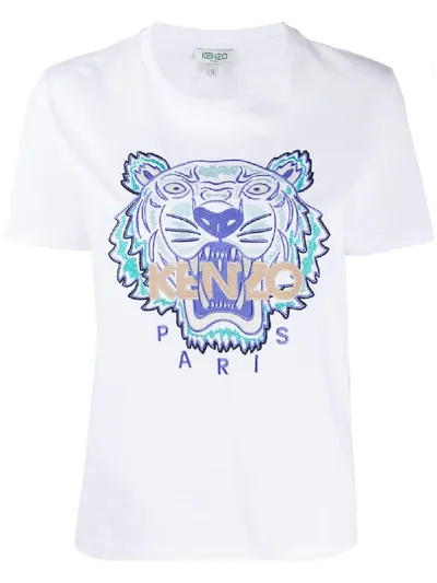 Kenzo Tiger T-shirt In Weiss