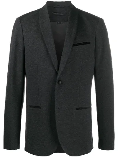 John Varvatos Single-breasted Blazer In Grey