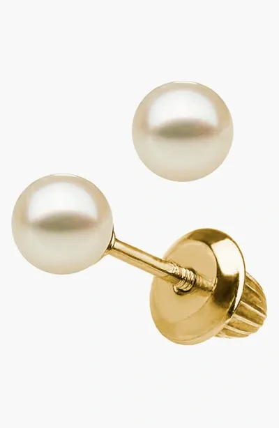 Mignonette Babies'  14k Gold & Pearl Earrings