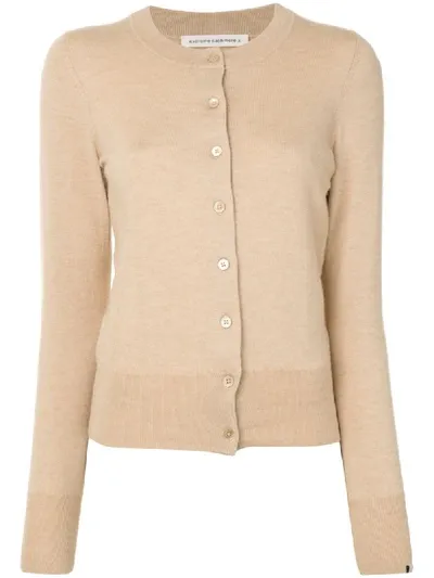 Extreme Cashmere Button-up Cardigan In Neutrals