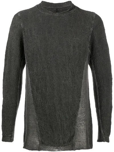 Masnada Textured Panel Jumper In Grey