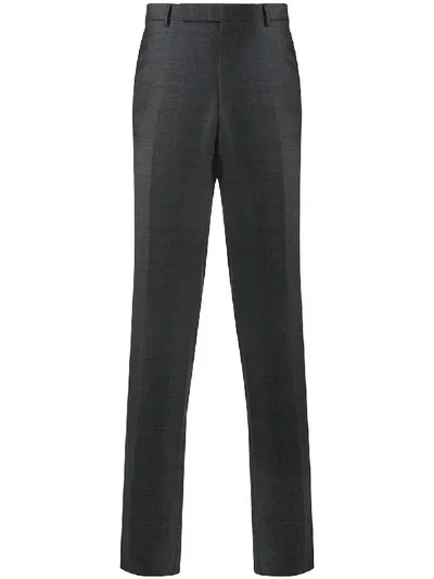 Ermenegildo Zegna Tailored Straight Leg Trousers In Grey