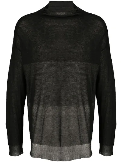 The Viridi-anne Oversized Panelled T-shirt In Black