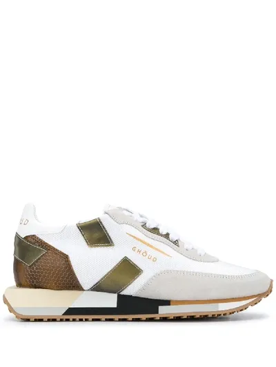 Ghoud Colour-block Sneakers In White