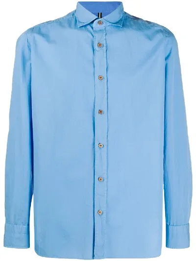 Luigi Borrelli Slim Fit Shirt In Blue