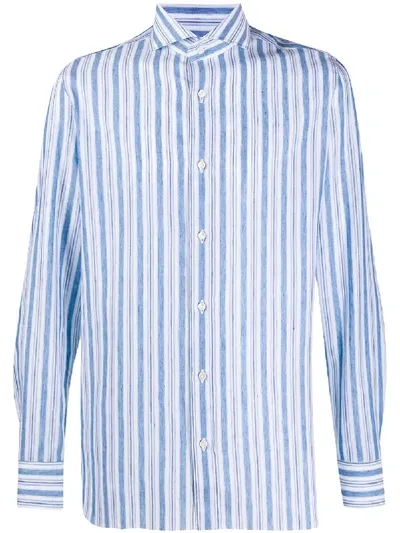 Luigi Borrelli Slim Fit Shirt In Blue