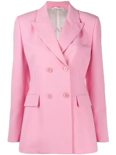 Ermanno Ermanno Double Breasted Blazer In Pink