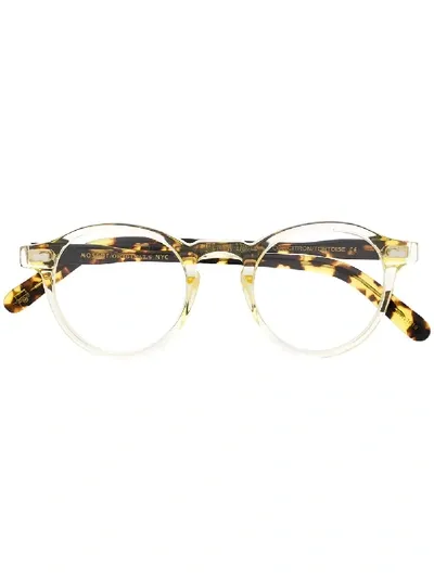 Moscot Miltzen Round-frame Glasses In Yellow