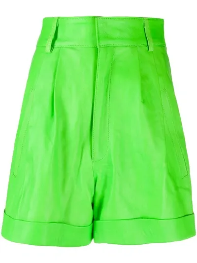 Manokhi High-waisted Oversized Shorts In Green