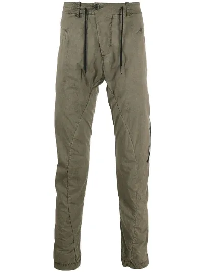 Masnada Contrast Stitch Trousers In Grey