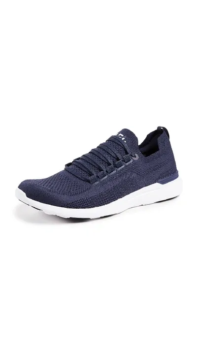 Apl Athletic Propulsion Labs Techloom Wave Hybrid Running Shoe In Navy