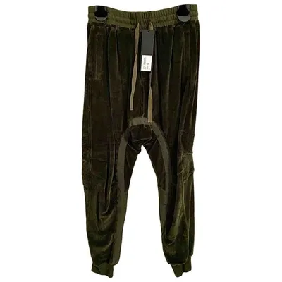 Pre-owned Haider Ackermann Trousers In Khaki