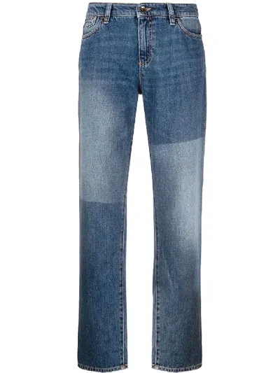 Emporio Armani Mid-rise Boyfriend Jeans In Blue