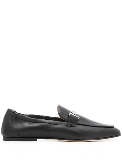 Tod's Elasticated Logo Loafers In Black