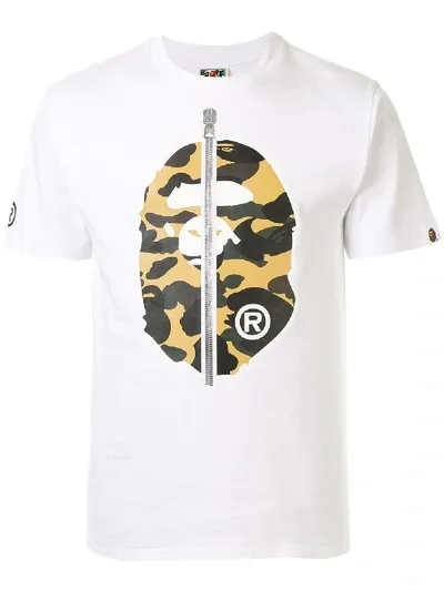 Bape 1st Camo 2nd Ape T-shirt In White