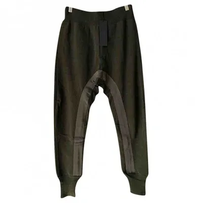 Pre-owned Haider Ackermann Linen Trousers In Khaki