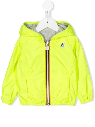 K-way Babies' Reversible Rain Jacket In Green