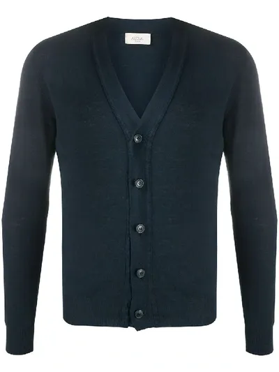 Altea Buttoned V-neck Cardigan In Blue