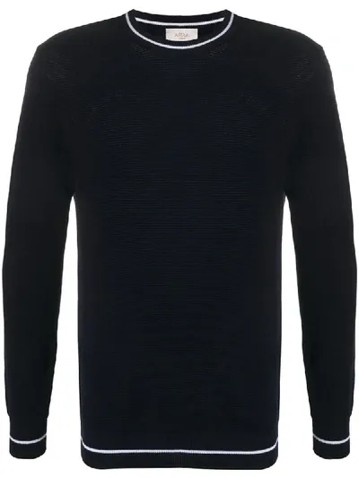 Altea Textured Knit Jumper In Blue