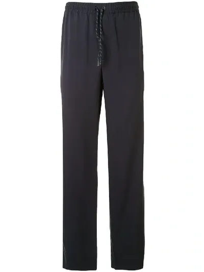 Qasimi Drawstring-waist Flared Trousers In Blue