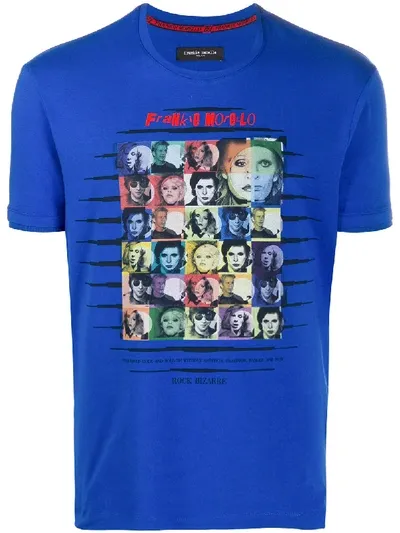 Frankie Morello Rock Bizarre Slim Fit T-shirt In Blue