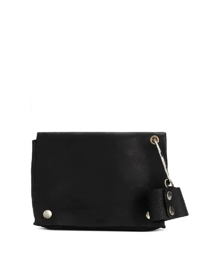 Guidi Full Grain Clutch Bag In Black