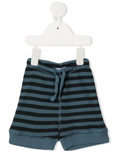 Violeta E Federico Babies' Striped Shorts In Blue