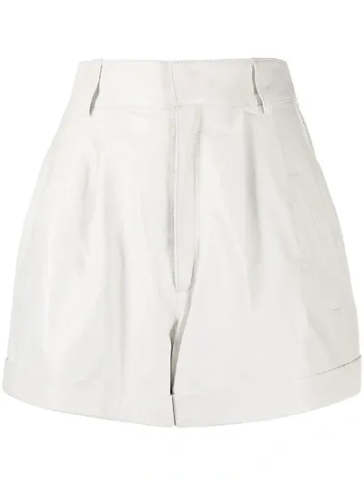 Manokhi High-waisted Shorts In White