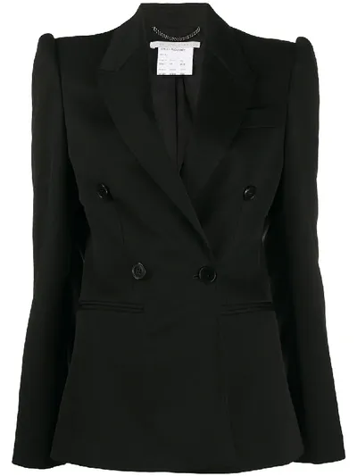 Stella Mccartney Decorative Button Blazer In Black