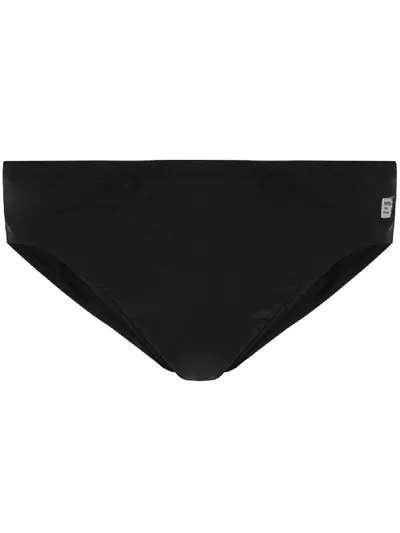 Mc2 Saint Barth Badehose Mit Logo-patch In Black